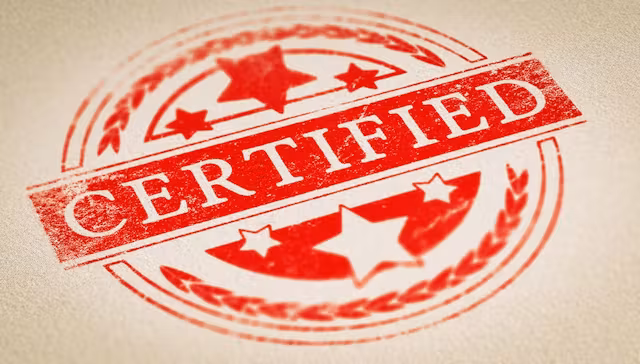 Certification